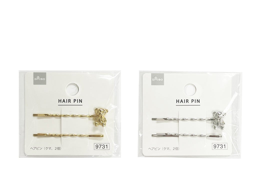 ヘアピン（クマ、２個） ダイソー(DAISO)