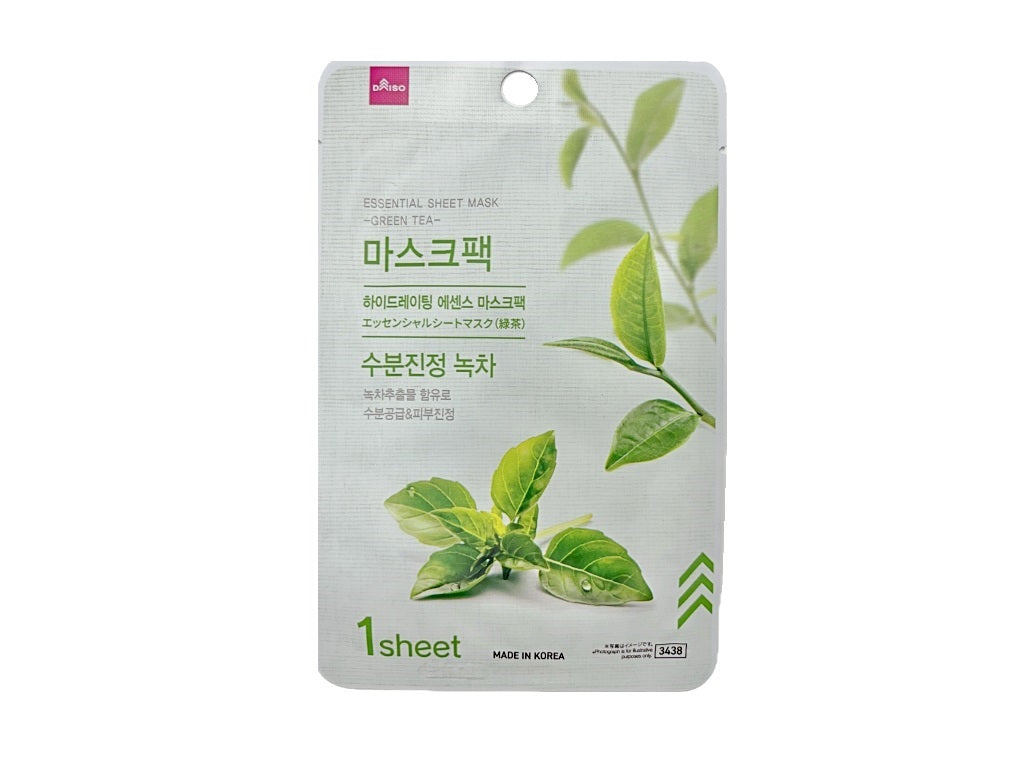 エッセンシャルシートマスク（緑茶） ダイソー(DAISO)