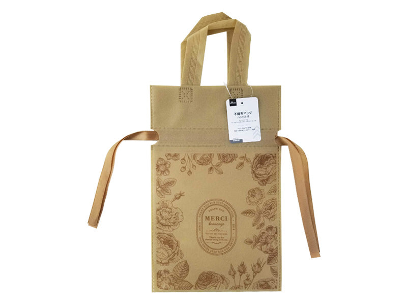 不織布バッグ（アンティークフラワー、ハンドル付） ダイソー(DAISO)