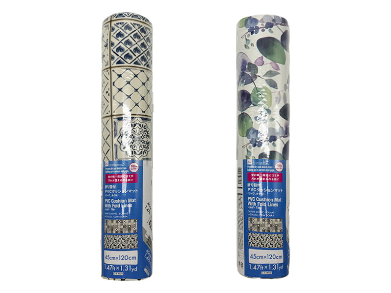 折り目付ＰＶＣクッションマット（リーフ、タイル） ダイソー(DAISO)
