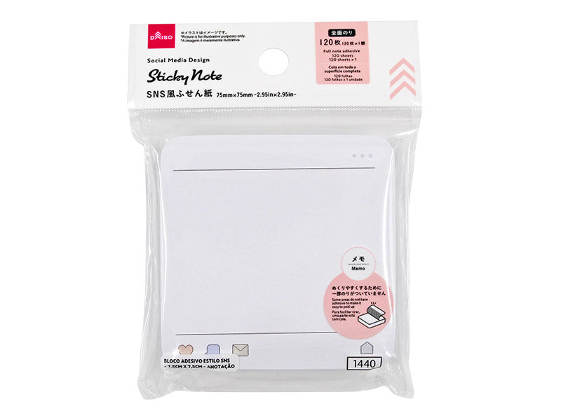ＳＮＳ風ふせん紙（メモ） ダイソー(DAISO)