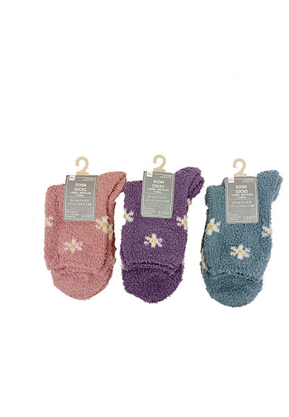 ルームソックス（レディース、ノスタルジック、花柄） ダイソー(DAISO)