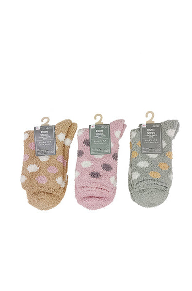 ルームソックス（レディース、パステル、ドット） ダイソー(DAISO)