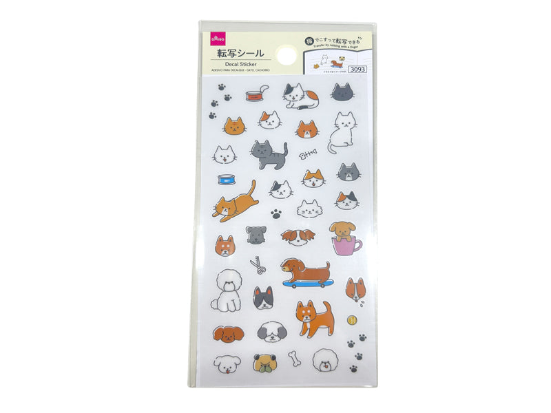 転写シール（猫、犬） ダイソー(DAISO)