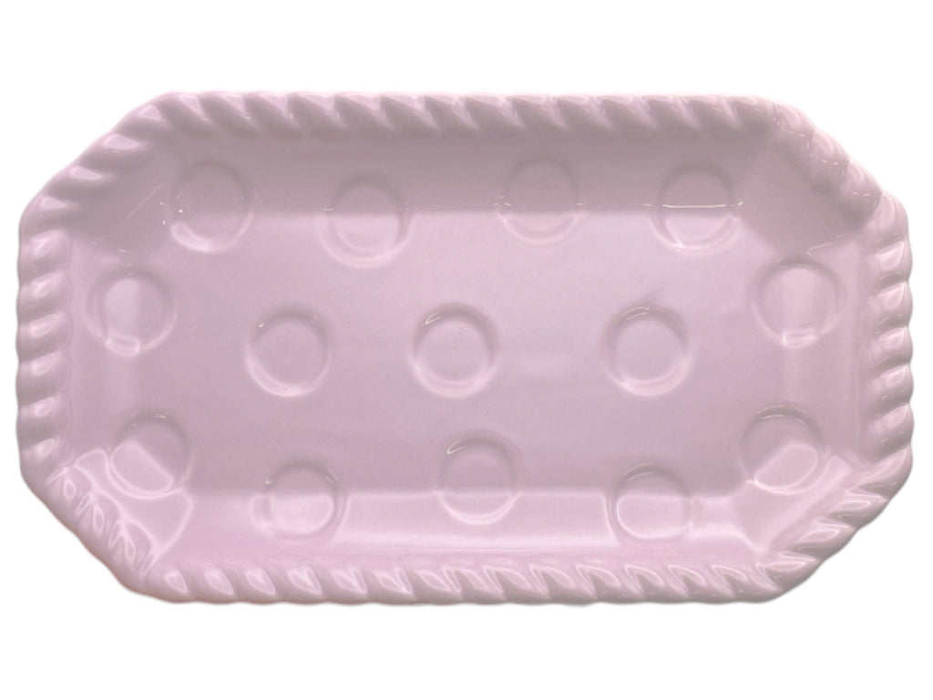長角皿（ねじねじリム、ＰＵ） ダイソー(DAISO)