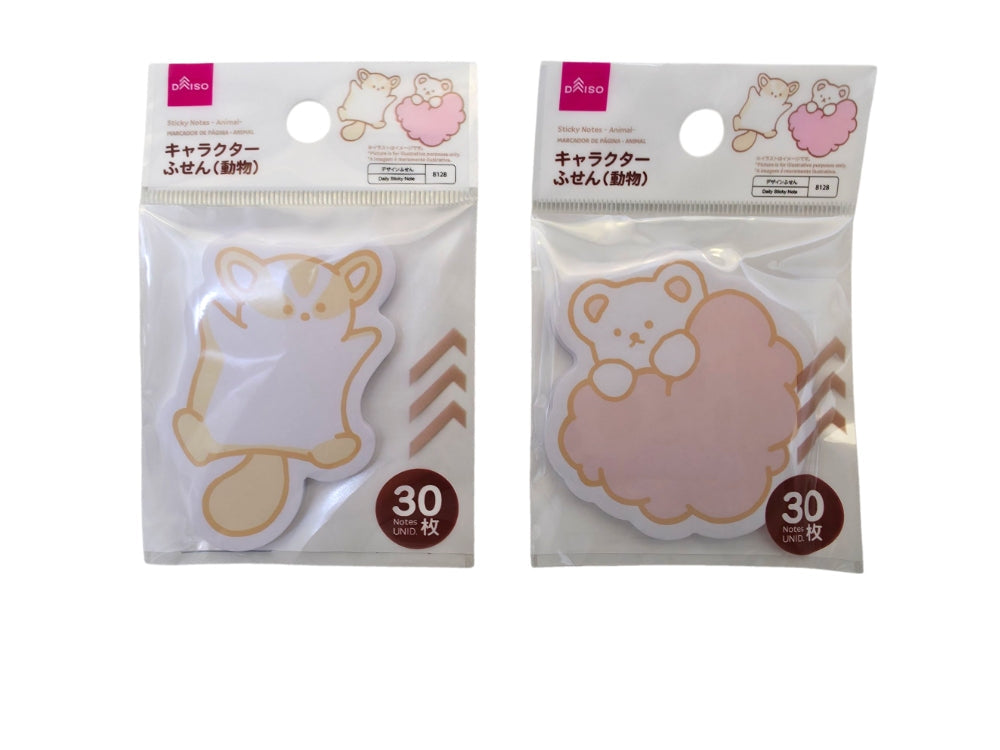 ふせん（３０枚、動物） ダイソー(DAISO)