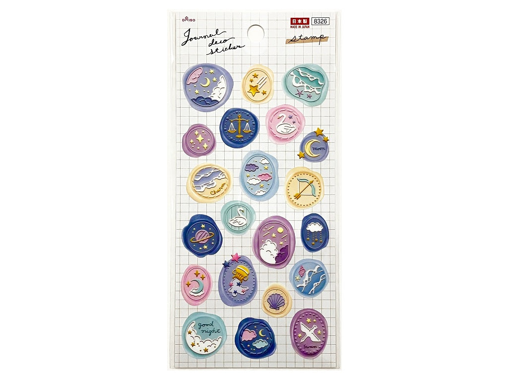 シール（ジャーナルデコ、スタンプ４） ダイソー(DAISO)