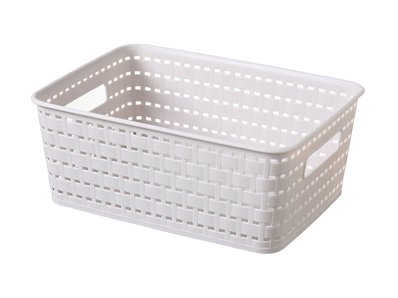 木目調収納バスケット（取っ手付） ダイソー(DAISO)