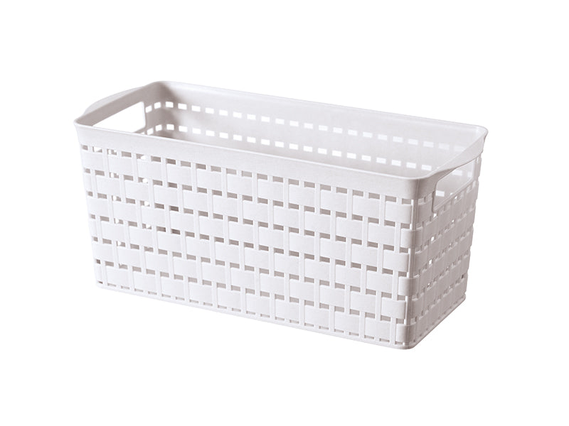 木目調収納バスケット（取っ手付） ダイソー(DAISO)