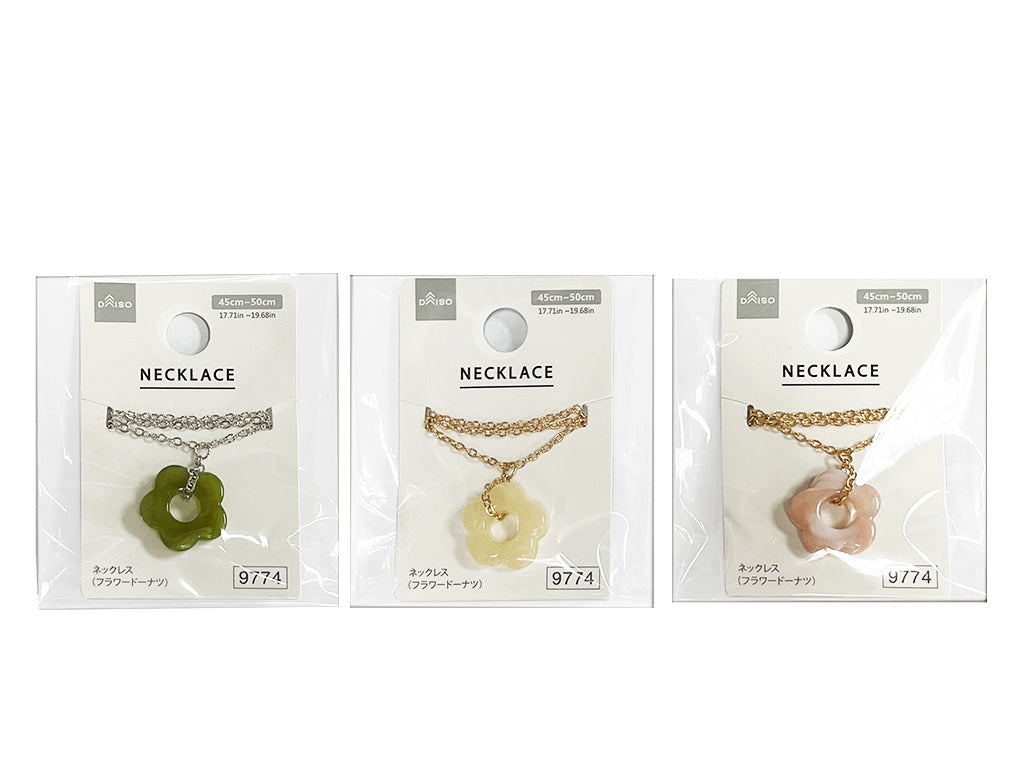 ネックレス（フラワードーナツ） ダイソー(DAISO)