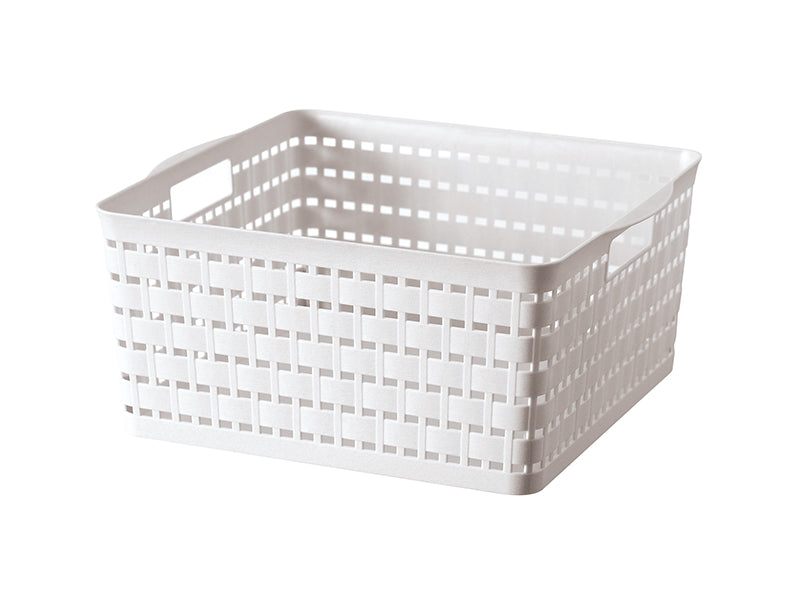 木目調収納バスケット（取っ手付） ダイソー(DAISO)