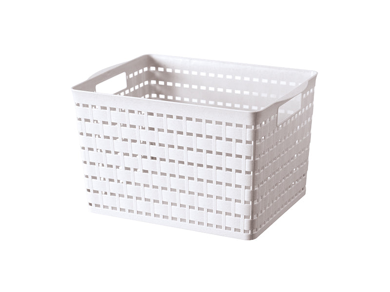 木目調収納バスケット（取っ手付） ダイソー(DAISO)