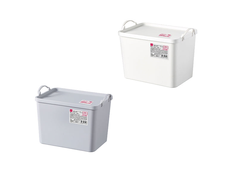 蓋付スクエア収納ボックス（取手付） ダイソー(DAISO)