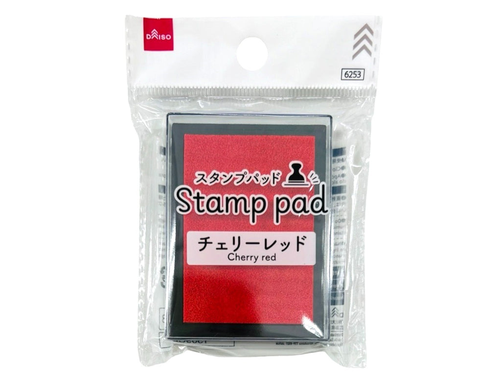スタンプパッド（チェリーレッド） ダイソー(DAISO)