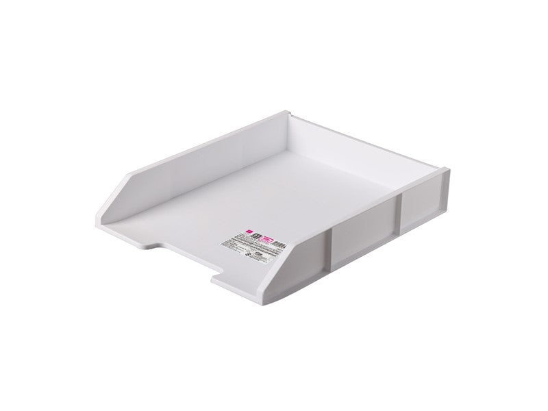 積み重ねできるＡ４ファイルトレー（縦タイプ、ホワイト） ダイソー(DAISO)