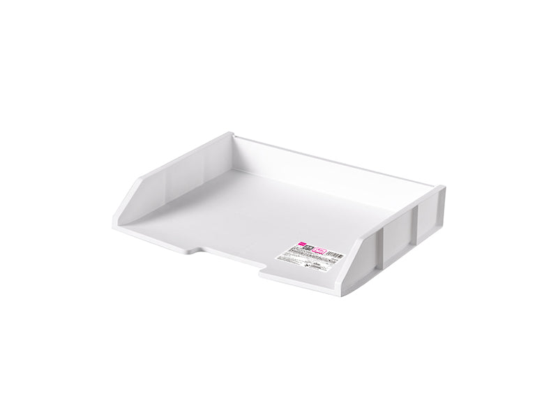 積み重ねできるＡ４ファイルトレー（横タイプ、ホワイト） ダイソー(DAISO)