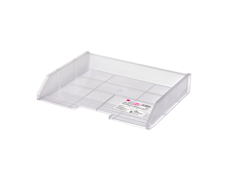 積み重ねできるＡ４ファイルトレー（横タイプ、クリア） ダイソー(DAISO)