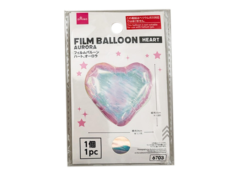 フィルムバルーン（ハート、オーロラ） ダイソー(DAISO)
