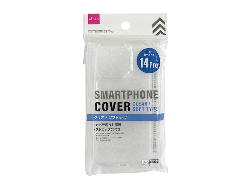 スマホカバー（ソフトタイプ、アイフォーン用、１４Ｐｒｏ） ダイソー(DAISO)