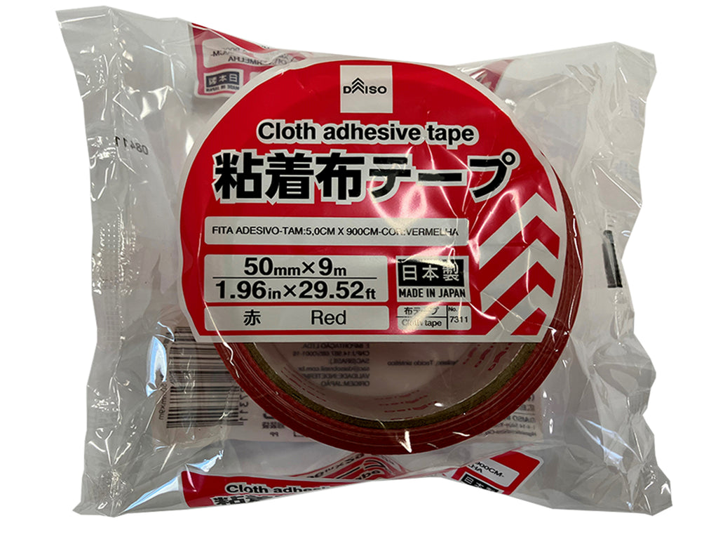 粘着布テープ（赤） ダイソー(DAISO)