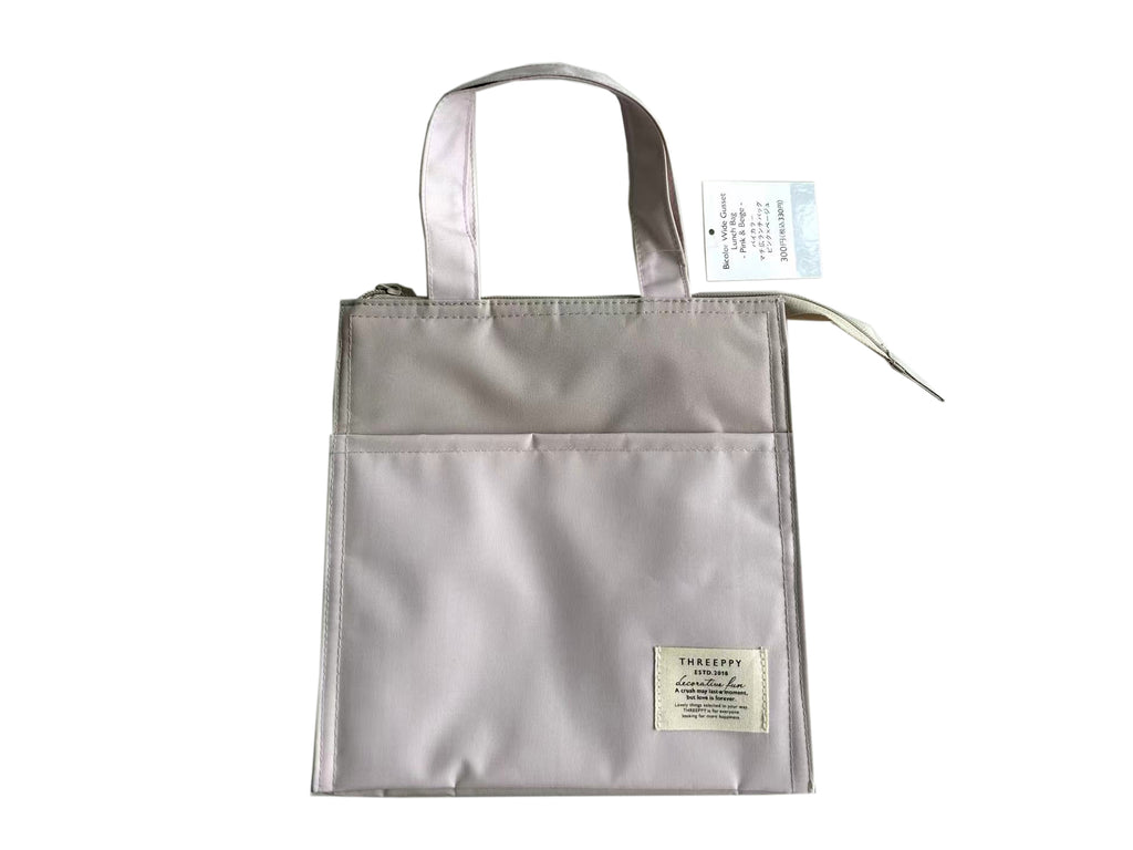 バイカラーマチ広ランチバッグ（ＰＫ×ＢＥ） ダイソー(DAISO)