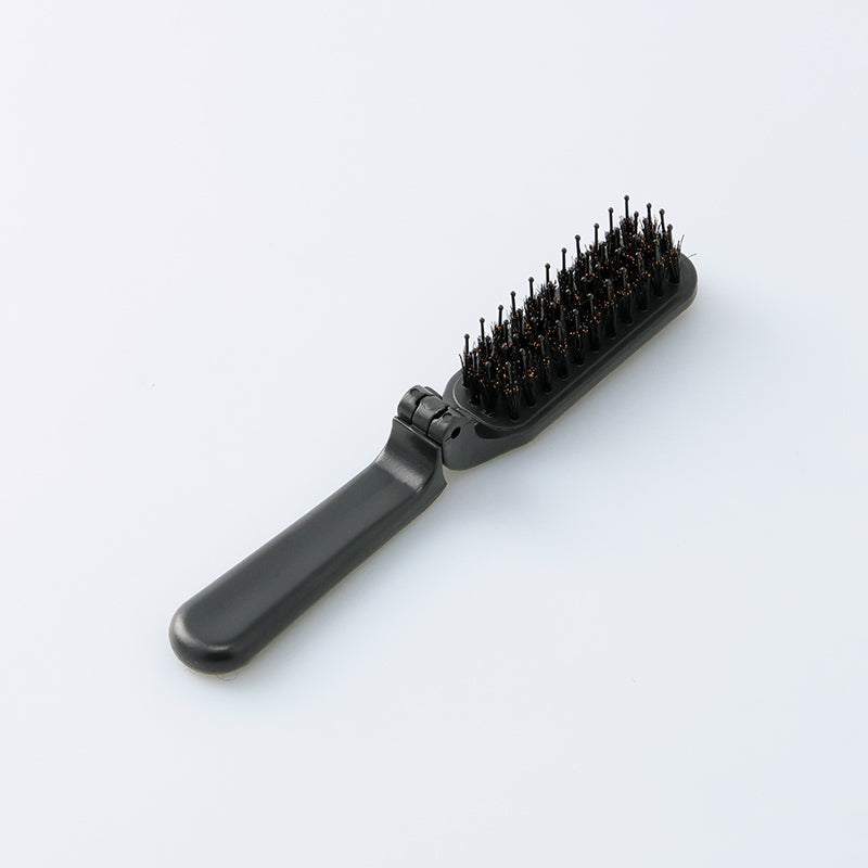 折りたたみヘアブラシ（豚毛） ダイソー(DAISO)
