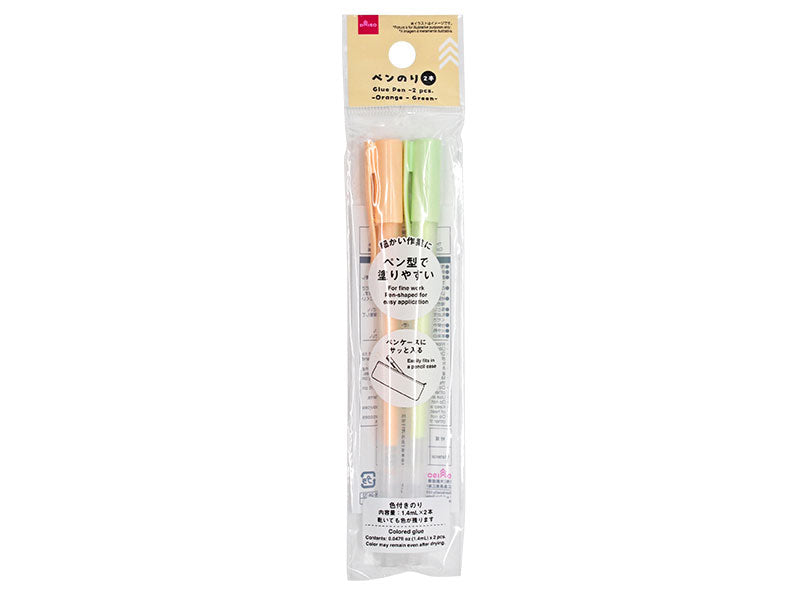 ペンのり（２本、オレンジ、グリーン） ダイソー(DAISO)
