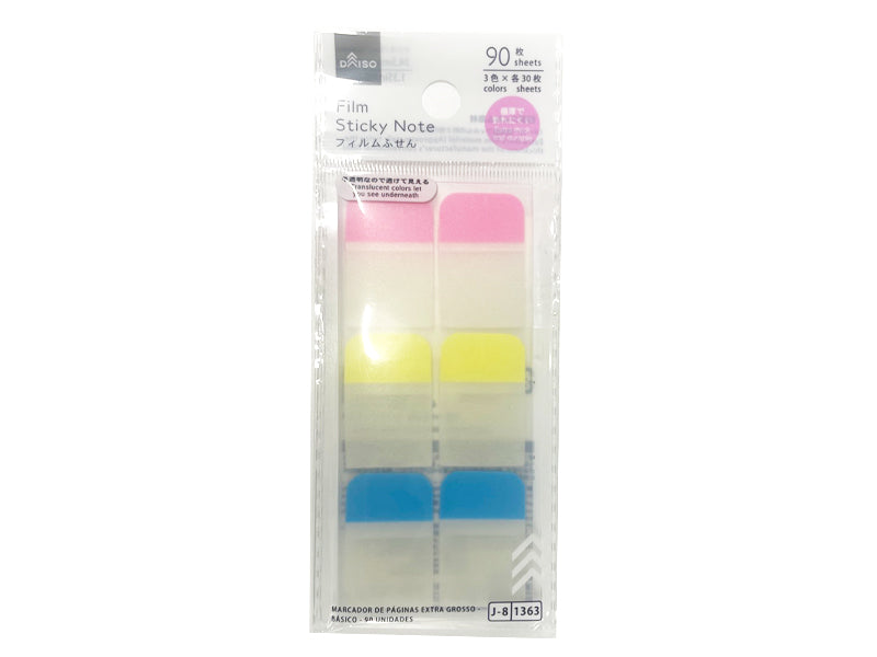 極厚フィルム付箋（ベーシック、９０枚） ダイソー(DAISO)