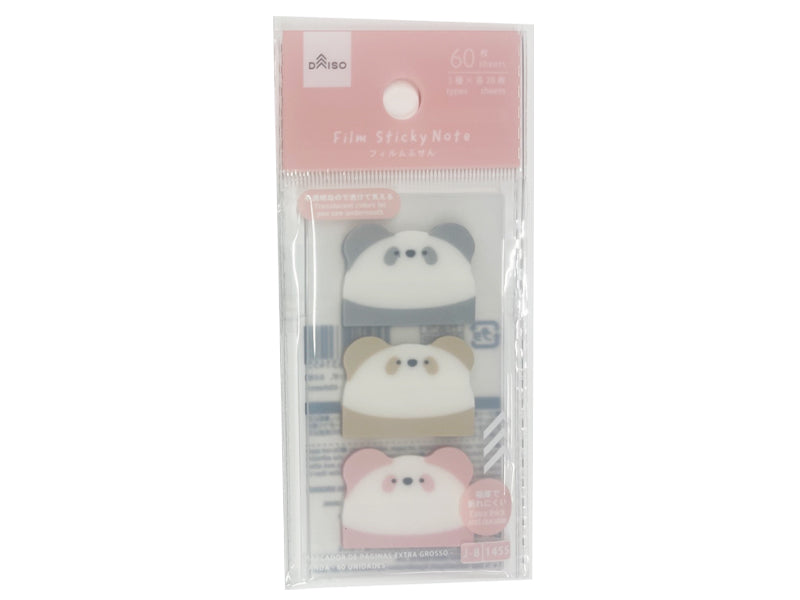 極厚フィルム付箋（パンダ、６０枚） ダイソー(DAISO)
