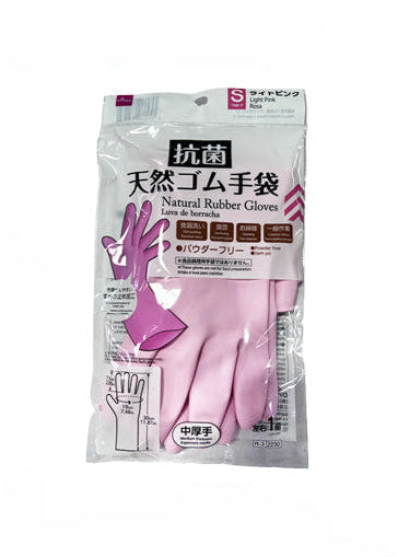 抗菌天然ゴム手袋（ライトピンク、Ｓ） ダイソー(DAISO)