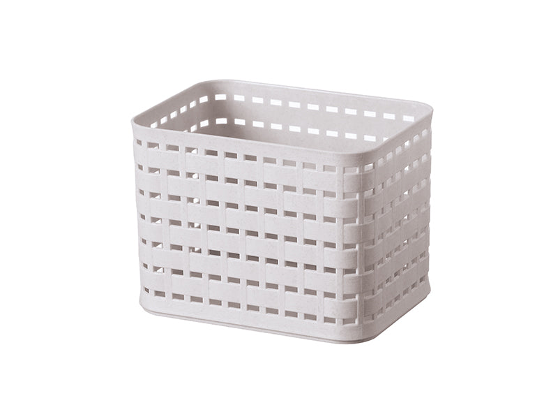 木目調積み重ね収納バスケット ダイソー(DAISO)