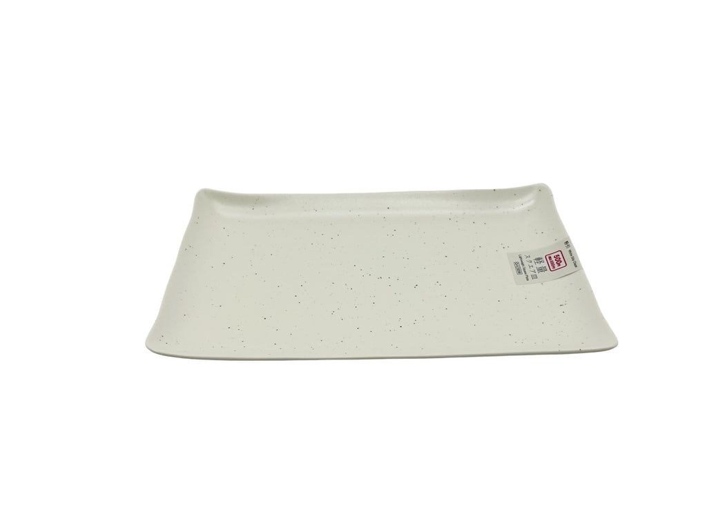 軽量スクエア皿（粉引） ダイソー(DAISO)