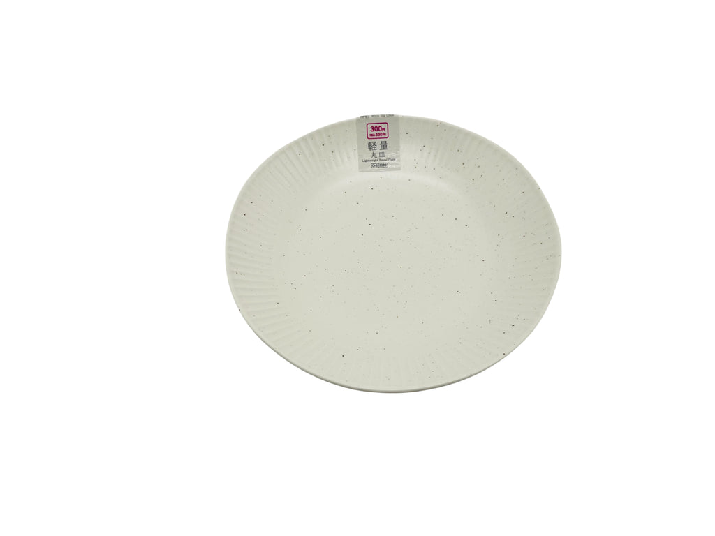 軽量丸皿（粉引） ダイソー(DAISO)