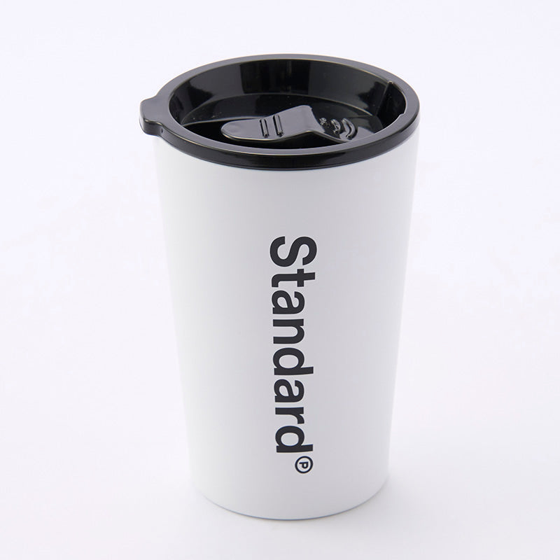 セラミックコーティングタンブラー（ＷＨ、フタ付）４００ｍＬ ダイソー(DAISO)