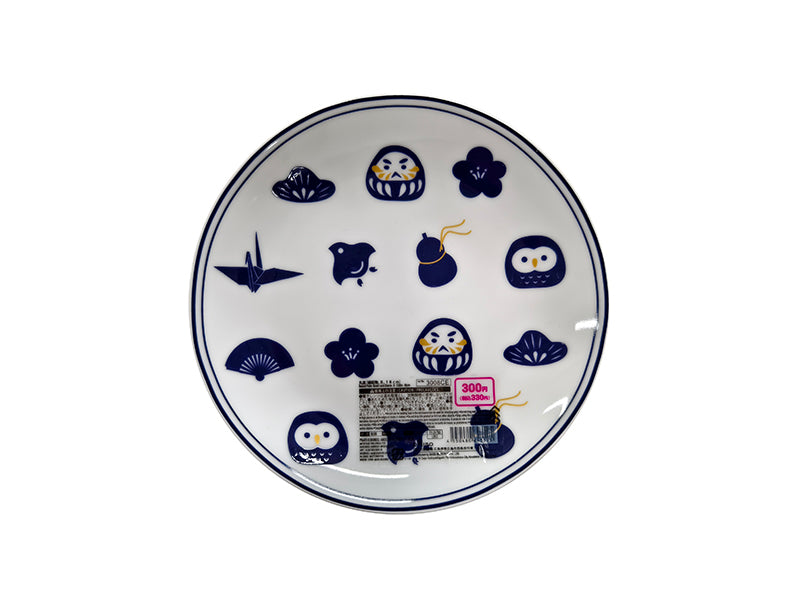 丸皿（縁起物、Ｂ） ダイソー(DAISO)