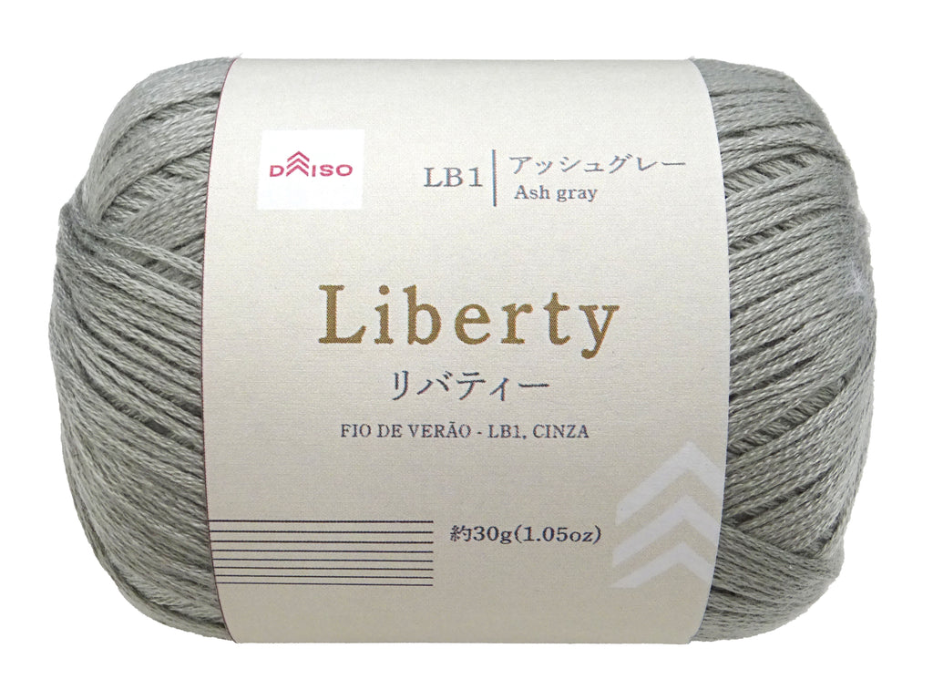 毛糸（リバティー、ＬＢ１、アッシュグレー） ダイソー(DAISO)