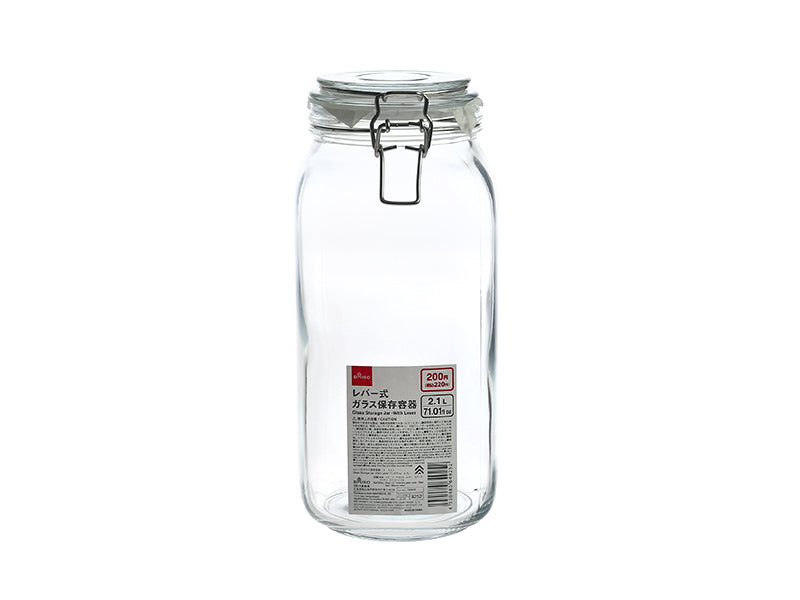 レバー式ガラス保存容器 ダイソー(DAISO)