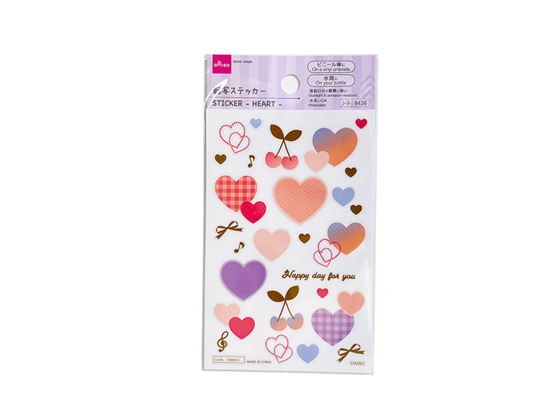 ステッカー（ハート） ダイソー(DAISO)