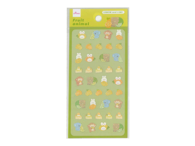 シートシール（フルーツアニマル、レモンライム） ダイソー(DAISO)