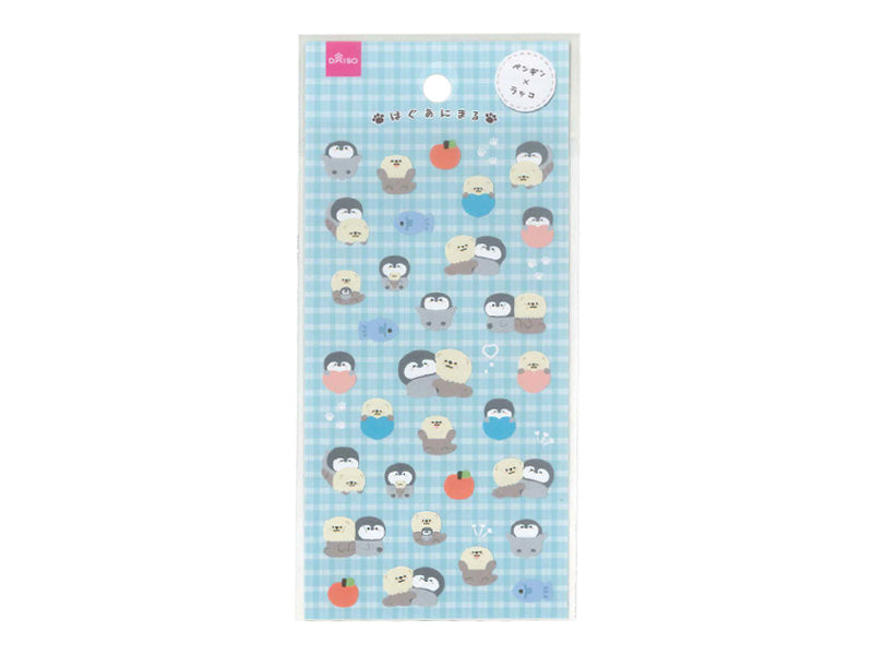 シートシール（はぐあにまる、ペンギンとラッコ） ダイソー(DAISO)