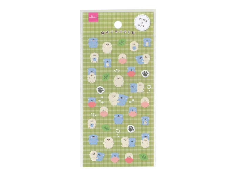 シートシール（はぐあにまる、アルパカとコアラ） ダイソー(DAISO)