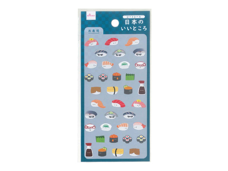 シートシール（日本のいいところ、お寿司） ダイソー(DAISO)
