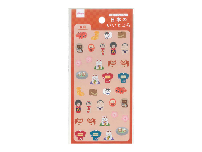 シートシール（日本のいいところ、名物） ダイソー(DAISO)