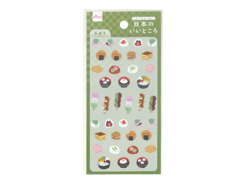 シートシール（日本のいいところ、和菓子） ダイソー(DAISO)