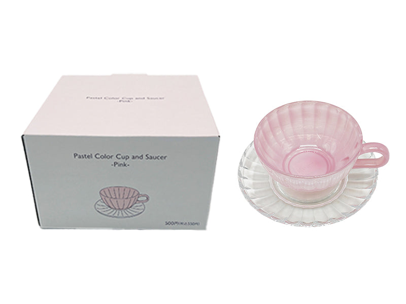パステルカラーカップ＆ソーサー（ＰＫ） ダイソー(DAISO)