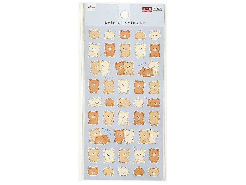 シール（アニマル、くま） ダイソー(DAISO)