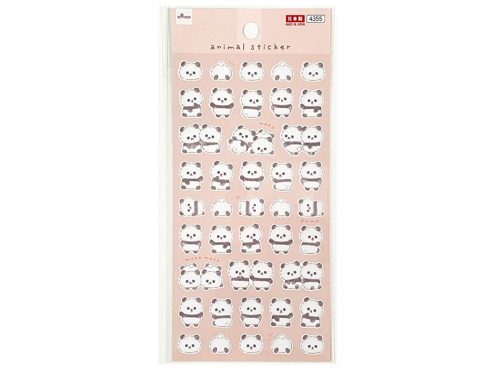 シール（アニマル、パンダ） ダイソー(DAISO)