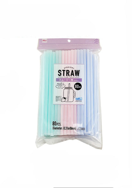 ストロー（スムージー用、パステル、８０本） ダイソー(DAISO)