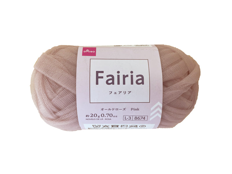 毛糸（フェアリア、オールドローズ） ダイソー(DAISO)