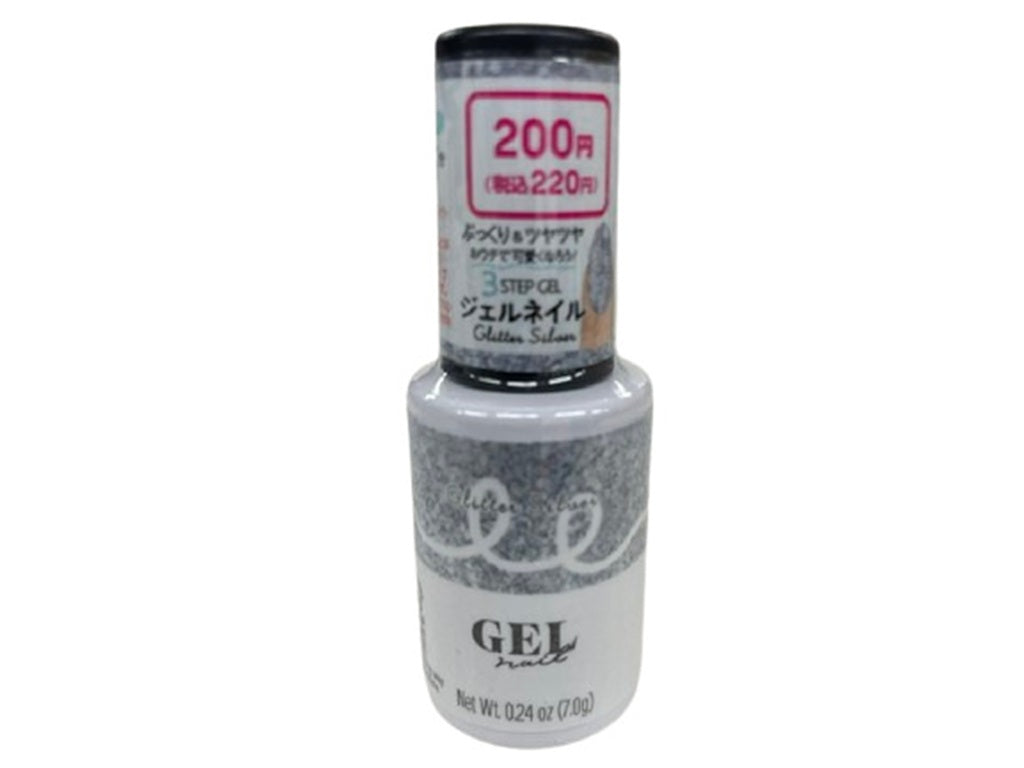 ＢＲＧ ジェルネイル ８グリッターシルバー ダイソー(DAISO)